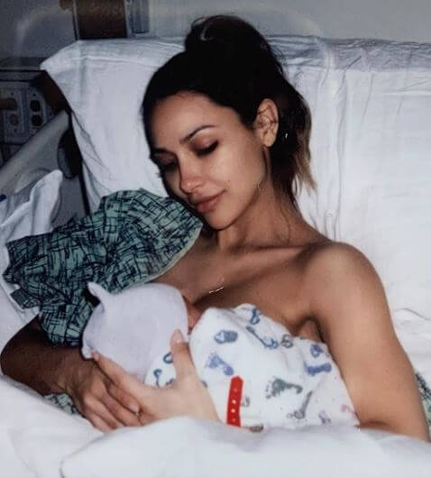 Michele Maturo With Her Child Midnight Thomas Musto